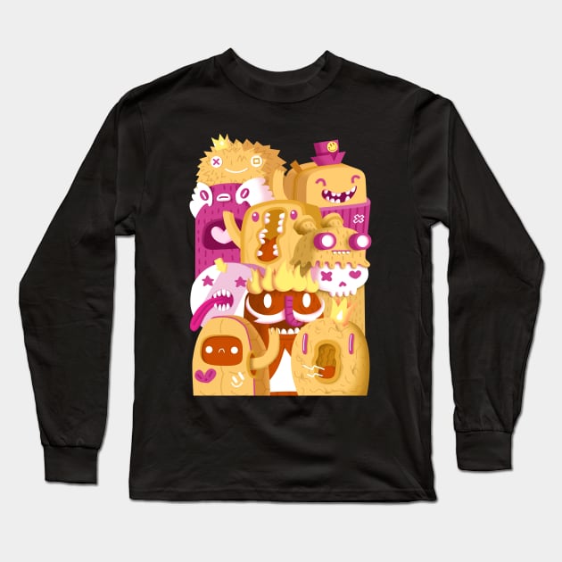 Cookie Doodle BROWNIE Long Sleeve T-Shirt by chachazart